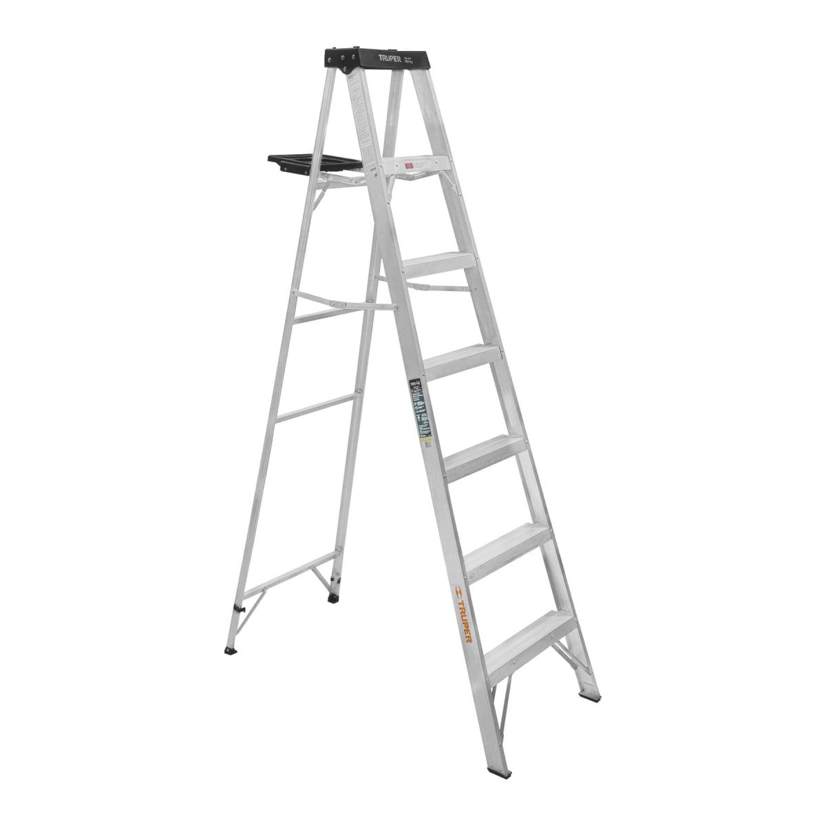 Escalera Tipo Tijera 6 Peldaños Soporta 150 Kg Truper